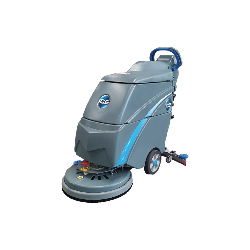 ICE i18B 9 Gallon 18 inch Cordless Auto Floor Scrubber with Pad Assist