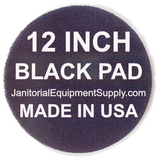 12 inch Black Stripping Strip Pad | 5 pack