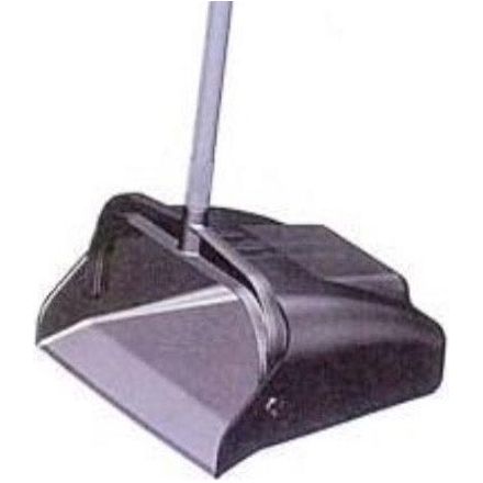 12" Lobby Dust Pan Free Standing with Aluminum Handle 5 Pack