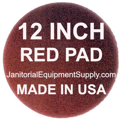 12 inch Red Polishing Cleaning Pad | 5 Pack