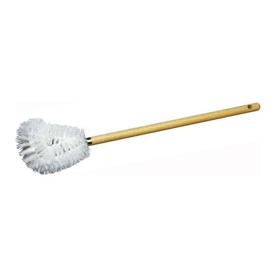 20" Toilet Bowl Brush Cleaner with Solid Wood Handle | 5 Pack