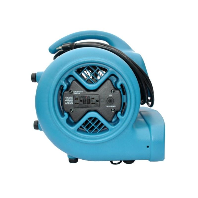 XPOWER® X-600A | Air Mover 1/3 HP Floor Dryer with Power Outlet