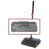 12" Lobby Dust Pan with Wheels - Free Standing Dust Pan