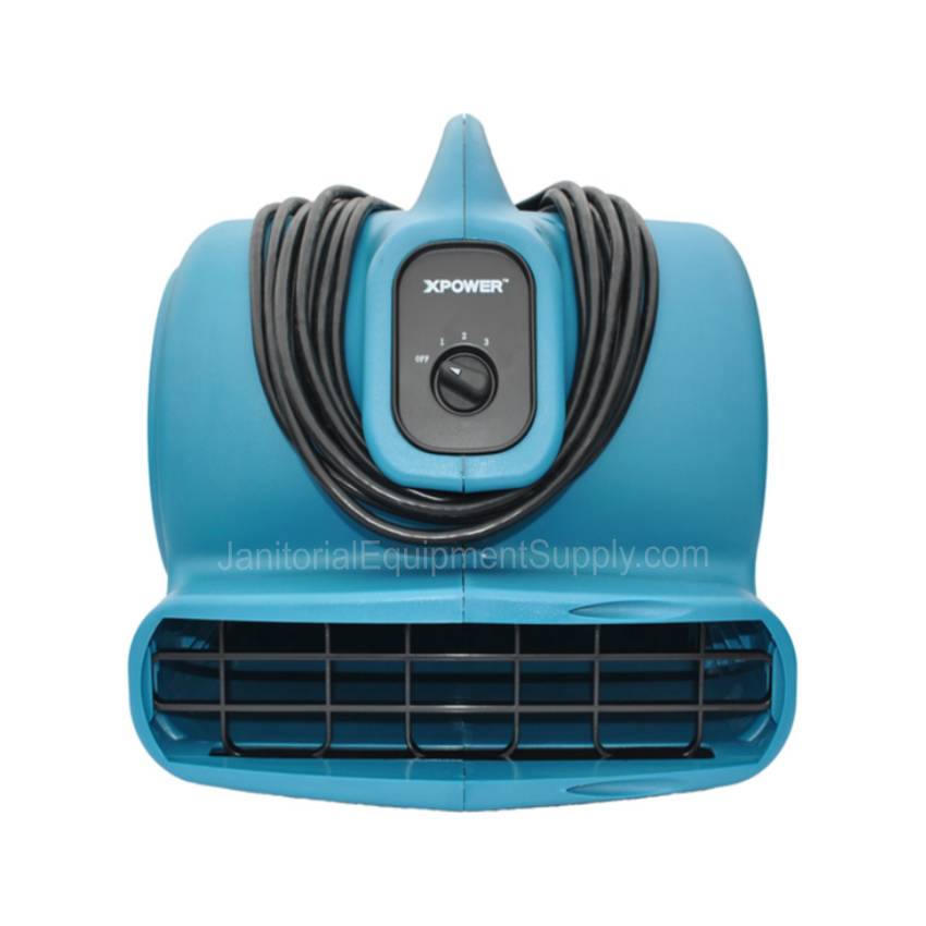 XPOWER® X-600A | Air Mover 1/3 HP Floor Dryer with Power Outlet