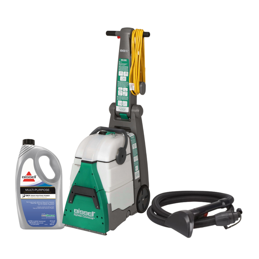 BISSELL BG10 BigGreen Commercial Shampooer with Upholstery Tool Hose Kit