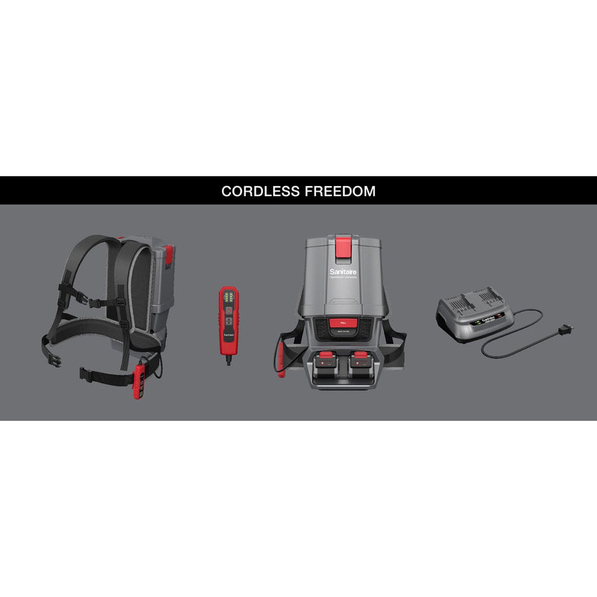 Sanitaire Commercial TRANSPORT SC580A Cordless Backpack Vacuum Cleaner