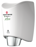 World Dryer SMARTdri Plus K-974P2 Touchless White Aluminum Hand Dryer