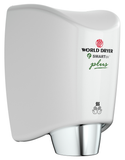 World Dryer SMARTdri Plus K-974P2 Touchless White Aluminum Hand Dryer