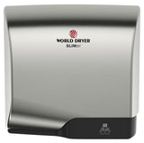 World Dryer SLIMdri L-973A Brushed Stainless Steel Efficient Hand Dryer