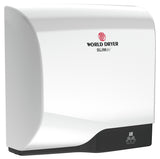 World Dryer SLIMdri L-974A White Aluminum High Efficiency Hand Dryer