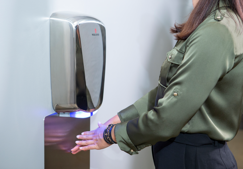 World Dryer VERDEdri Automatic Hand Dryer With Hepa Filtration