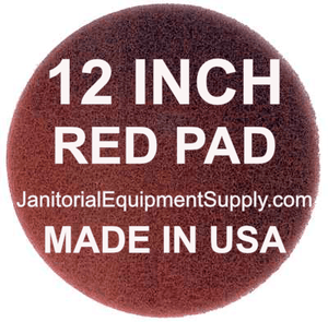 12 inch Red Polishing Cleaning Pad | 5 Pack