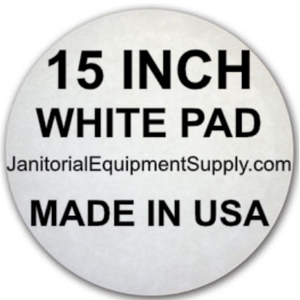 15 inch White Pad | Polishing Buffing Pads - 5 Pack