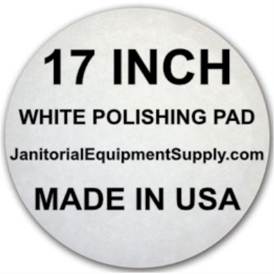 17 inch White Pad | Polishing Buffing Pads - 5 Pack