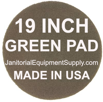 19 inch Green Pad | Scrubbing Cleaning Pads - 5 pack