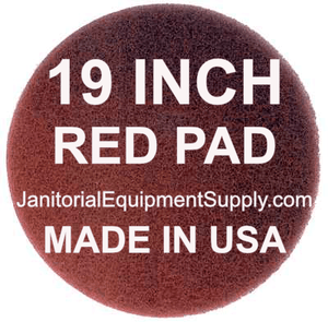 19 inch Red Pad | Polishing Buffing Pads - 5 Pack