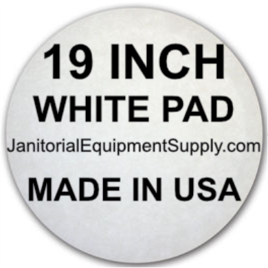 19 inch White Pad | Polishing Buffing Pads - 5 Pack