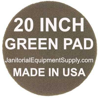 20 inch Green Pad | Scrubbing Cleaning Pads - 5 pack