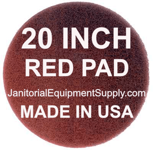 20 inch Red Pad | Polishing Buffing Pads - 5 Pack