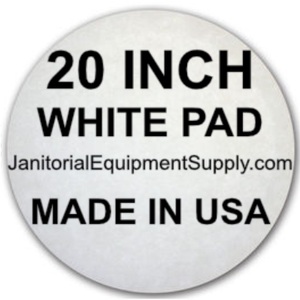 20 inch White Pad | Polishing Buffing Pads - 5 Pack
