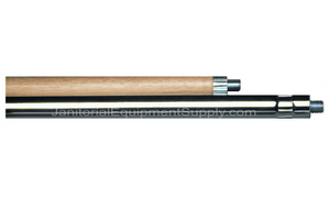 5 FT. Wood & Steel Broom Handle - 2 Piece 3/8 Stud | 5 Pack