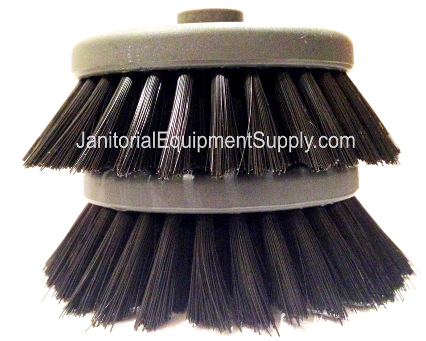 CaddyClean® Black 4" Soft Scrub Brushes Light Duty 0.25 Bristles