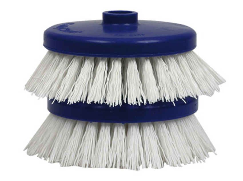 CaddyClean® White 4" Soft Scrub Brushes Light Duty 0.25 Bristles