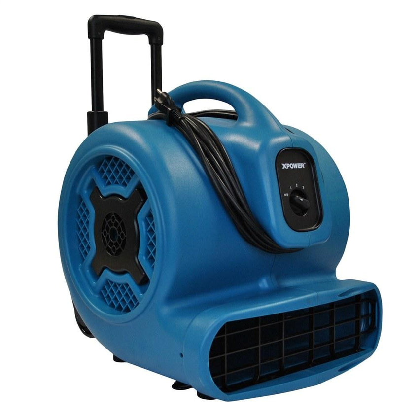 XPOWER® X-830H | Air Mover Floor Dryer 1HP 3600 CFM with Wheels